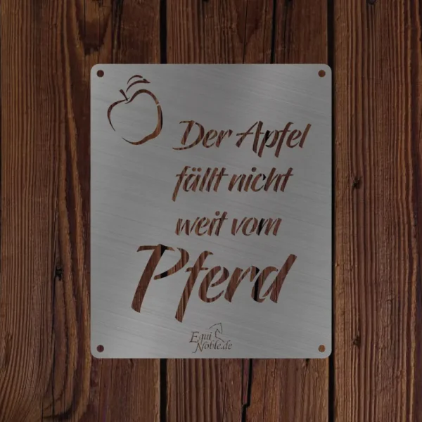 Der Apfel fällt