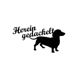 Hereingedackelt